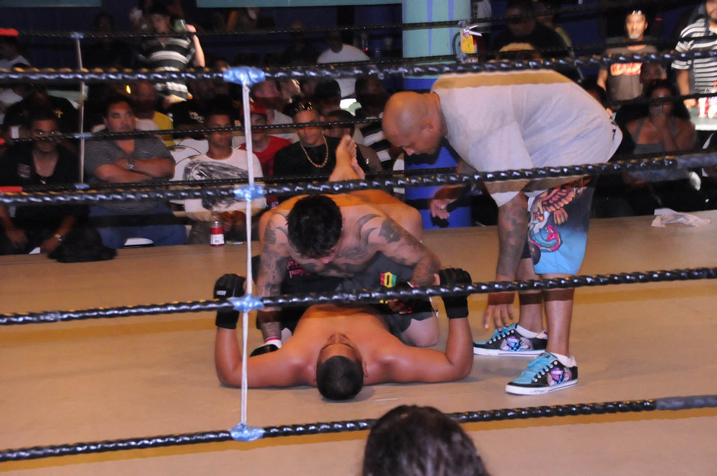 Army specialist demonstrating martial arts and grappling techniques