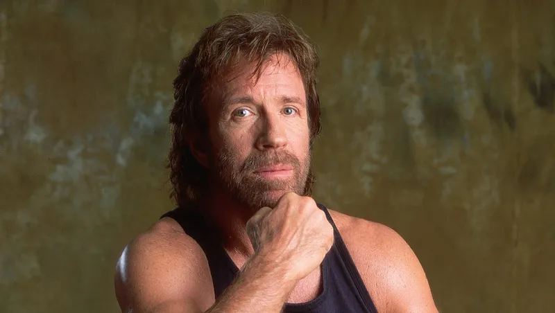 Chuck Norris as Walker Texas Ranger fighting scenes