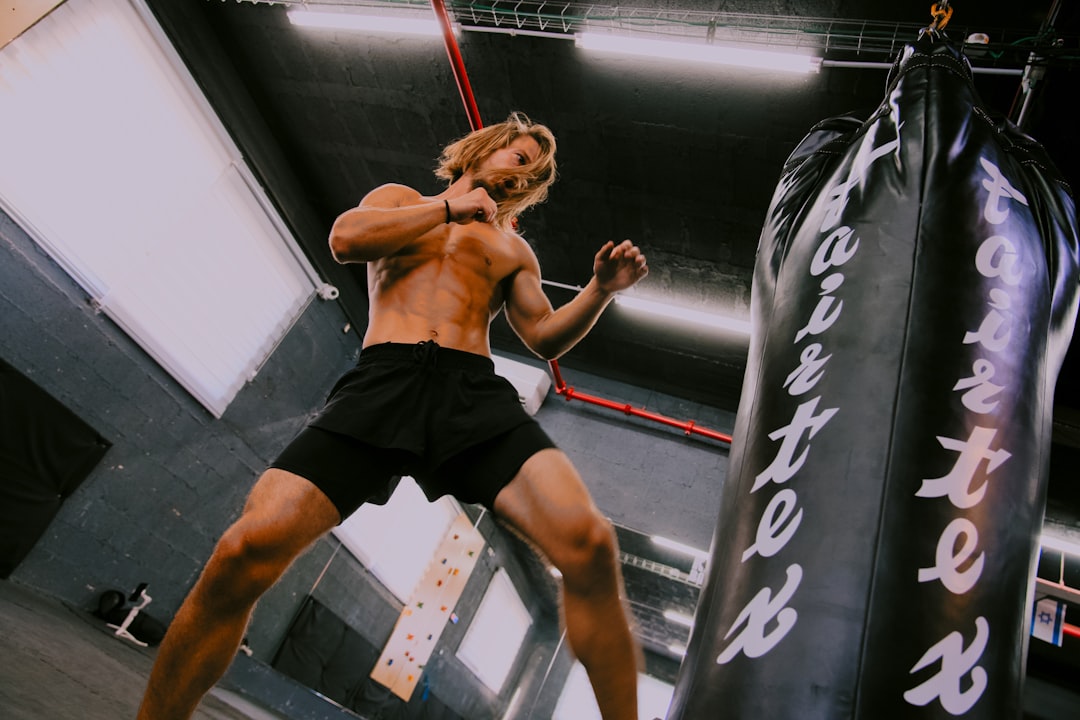 Combat sports training equipment in a BJJ gym for beginners