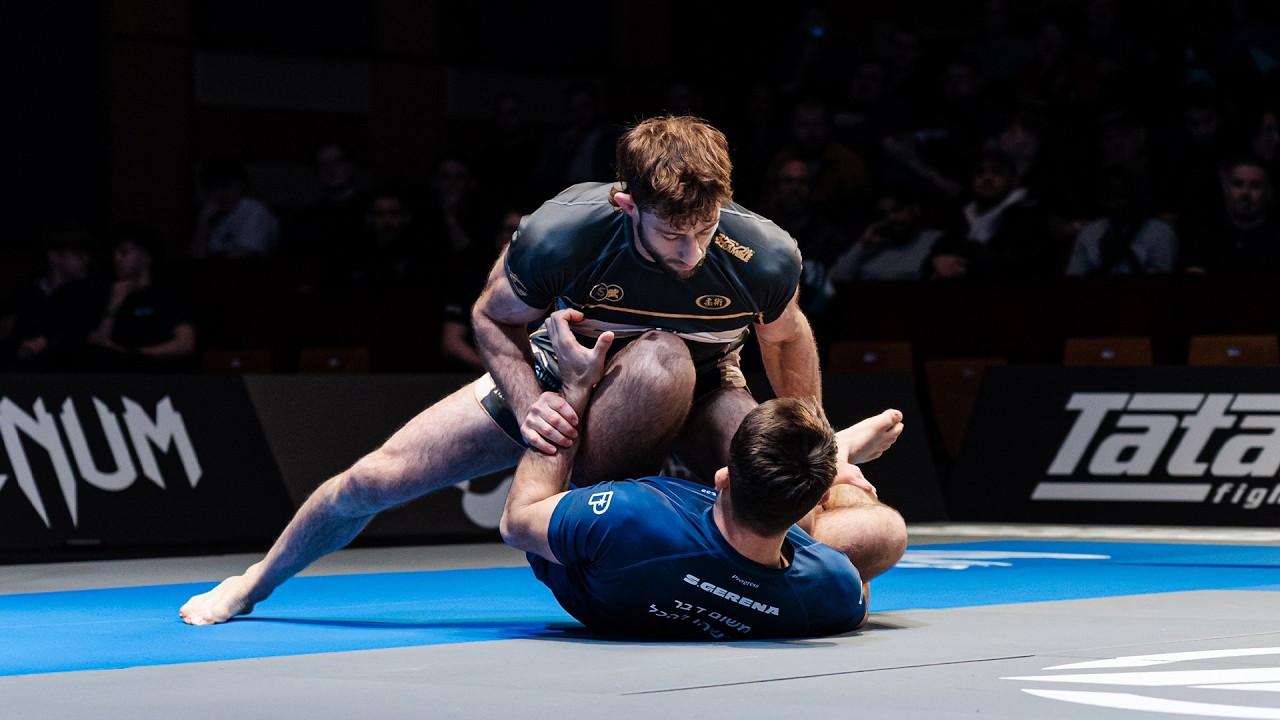 Ethan Crelinsten competing at Polaris 36 showcasing elite no-gi grappling techniques