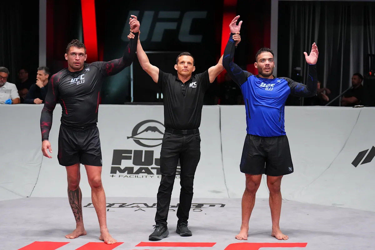 UFC BJJ 6 grappling action at Meta APEX Las Vegas March 2026