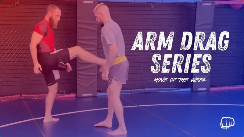Arm drag no-gi series with head tight to stop the turn in