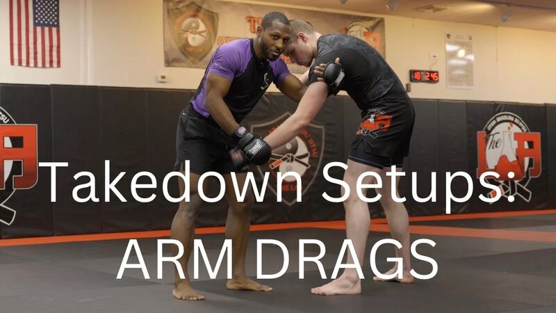 Arm drag no-gi takedown setup against a resisting opponent