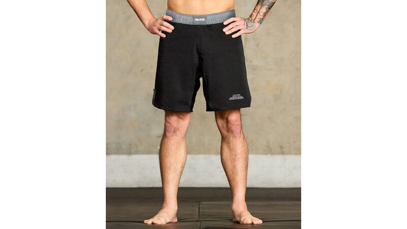 Elite Sports Black Jack black gray BJJ shorts official product image