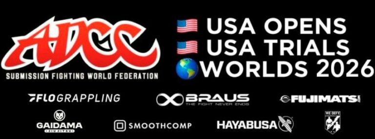 ADCC West Coast Trials 2026 Results event banner Pomona California