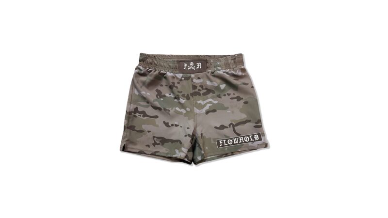 Flowhold Operator Camo no-gi grappling shorts official product image