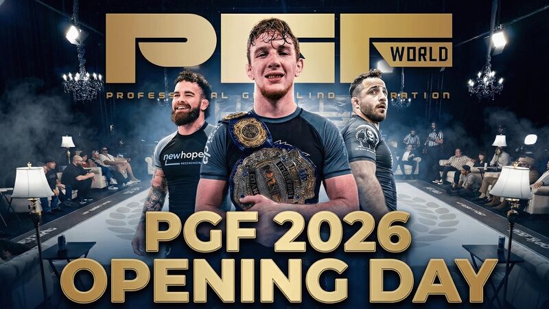 PGF Professional Grappling Federation championship belt ceremony 2026 season