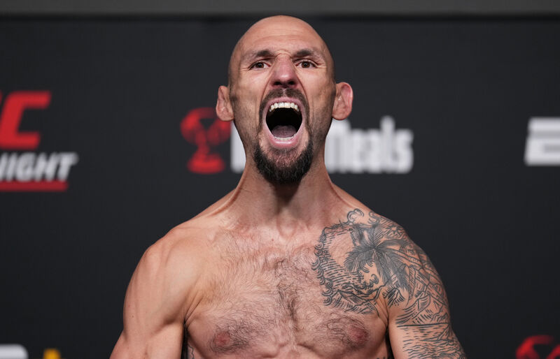 Declan Moody UFC BJJ heavyweight debut rear naked choke submission