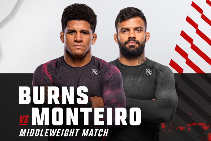 Gilbert Burns Horlando Monteiro UFC BJJ 9 no-gi middleweight match