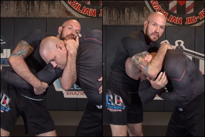 Darce choke half guard top no-gi finish position