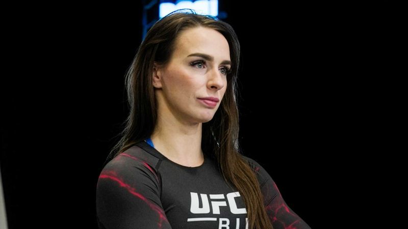 Ffion Davies in the UFC BJJ rashguard before her women's bantamweight return at UFC BJJ 9