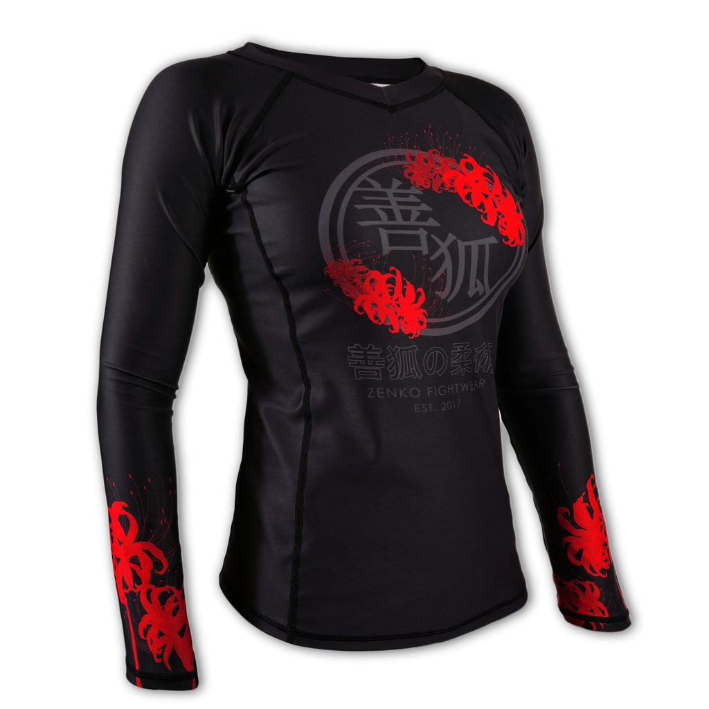 ZENKO FIGHTWEAR | Spider Lily Women's Rashguard | Ladies BJJ Gear