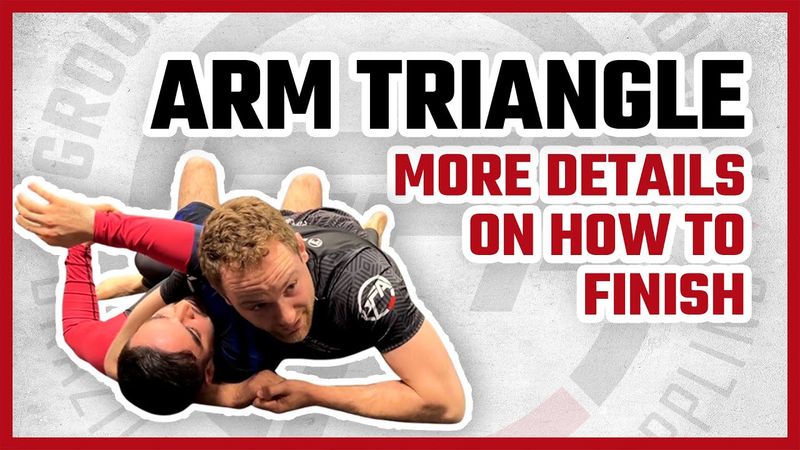 Arm triangle choke finishing details for no-gi grapplers