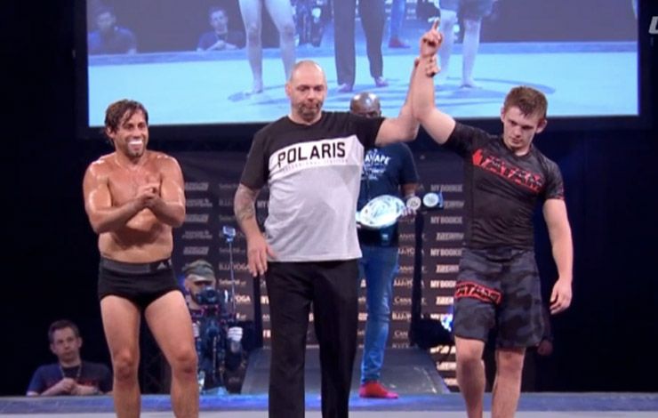Nicky Ryan at a Polaris event, part of the Danaher squad that popularized ashi garami in modern no-gi