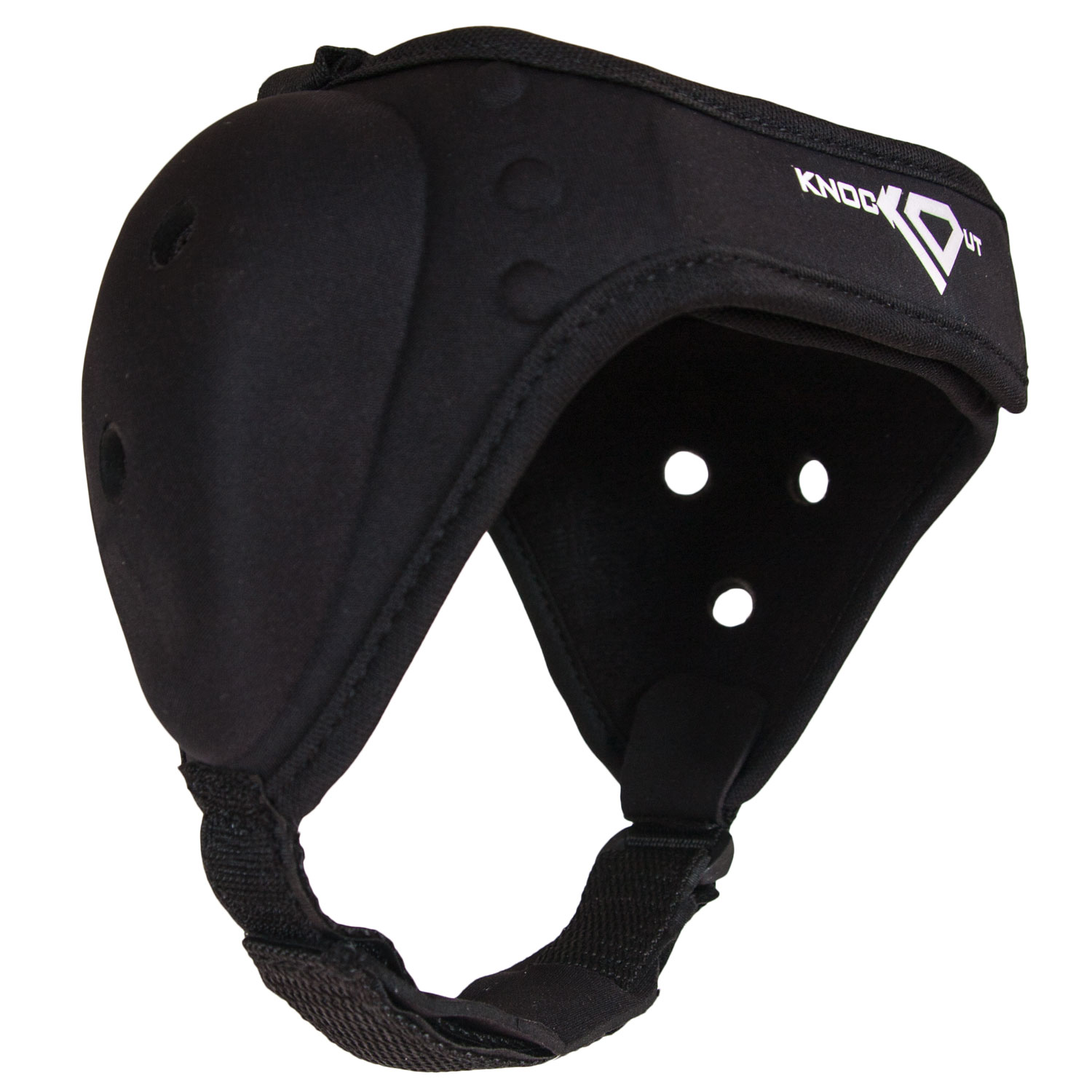 KO Sports Gear Wrestling Headgear with Adjustable Velcro Straps, Chin Guard and Ventilated Ear Holes, Fits Youth and Big Kids