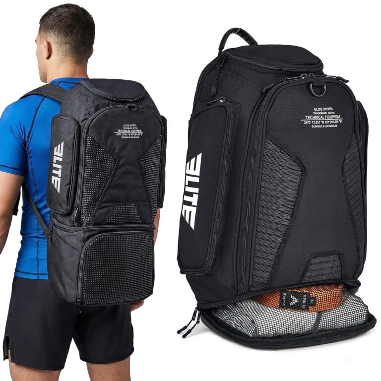 Elite Sports Jiu Jitsu BJJ Jaco Expandable Gym Duffel Backpack Bag for MMA, BJJ, Jiu Jitsu, Boxing Gear, Duffel Athletic Bag