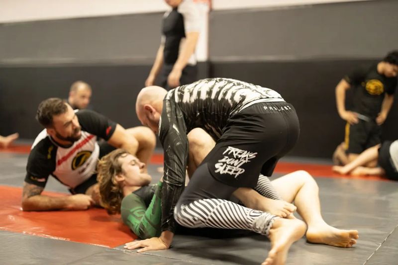 Body lock takedown control in no-gi BJJ
