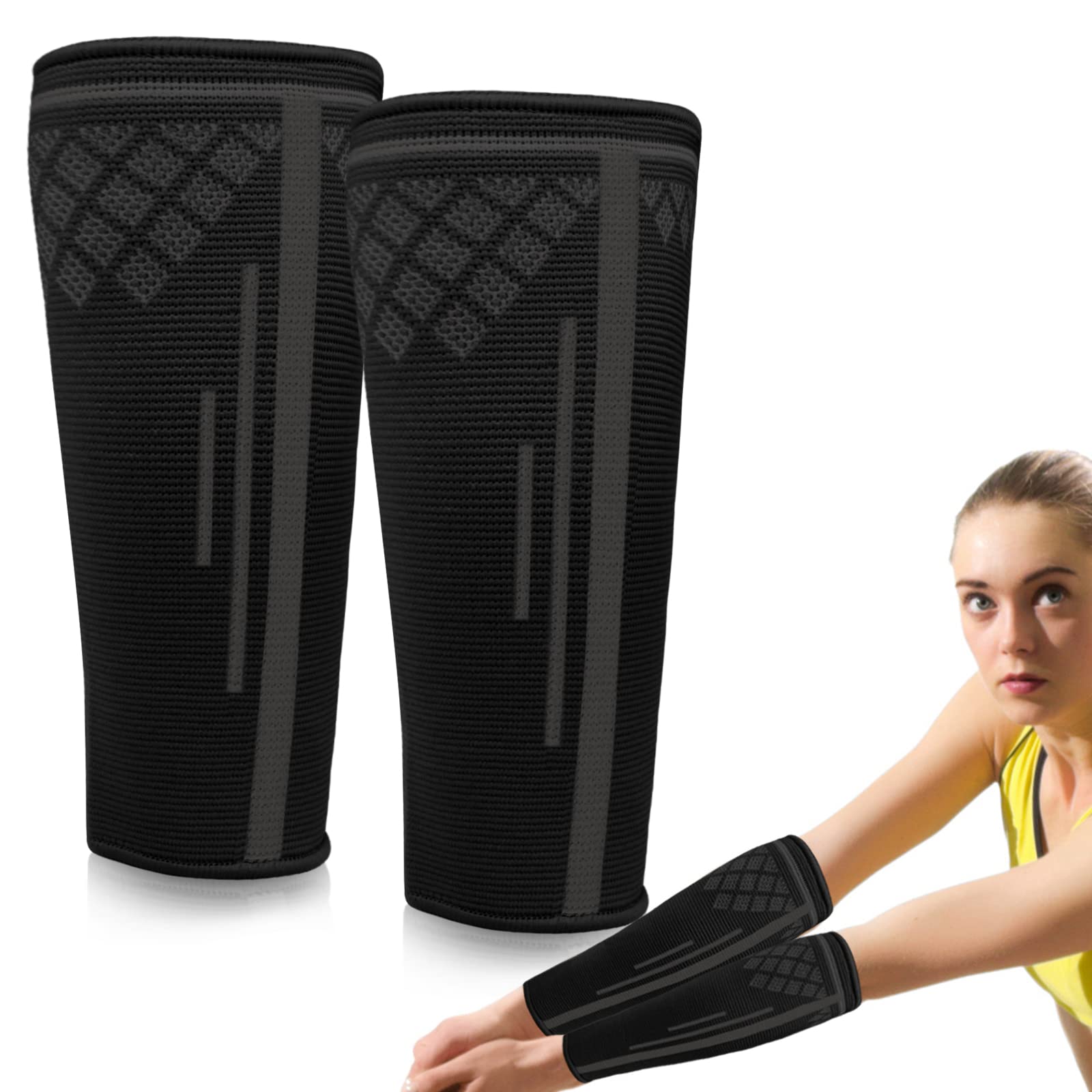Rapsrk Volleyball Arm Sleeves Compression Sleeves Sports Forearm Sleeves,Passing Forearm Sleeves Protect Arms for Youth