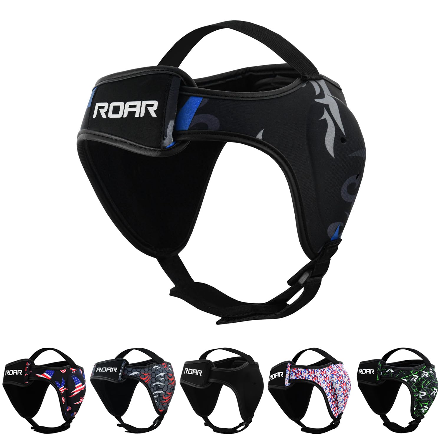 ROAR-INT Wrestling Headgear Men BJJ Ear Guard Protection MMA Grappling Cauliflower Helmet