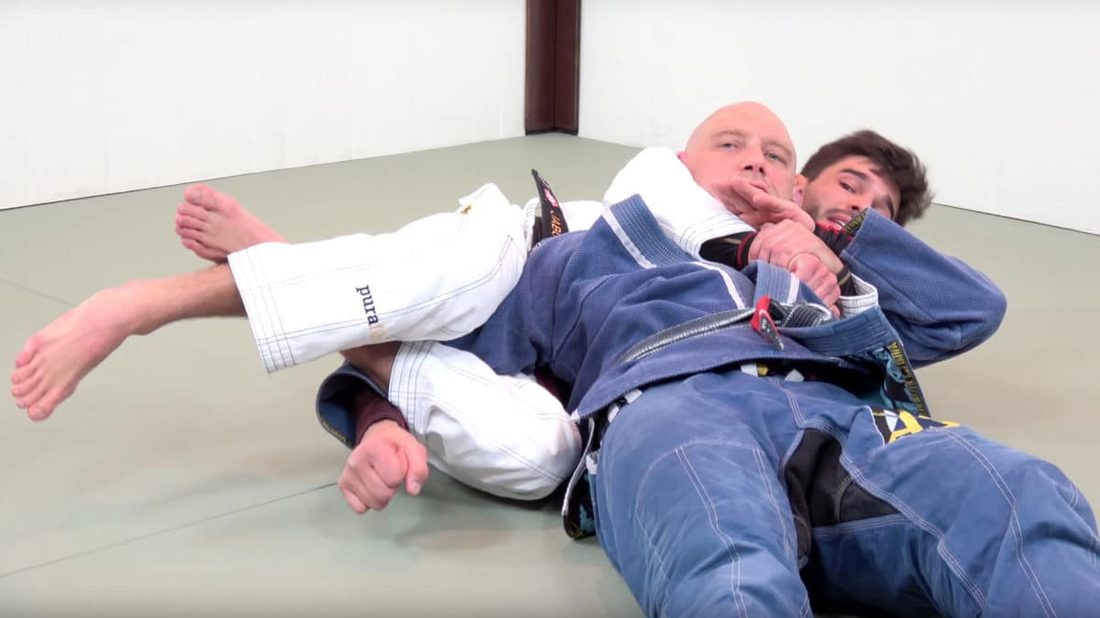 Crucifix BJJ armbar with legs triangled around trapped arm