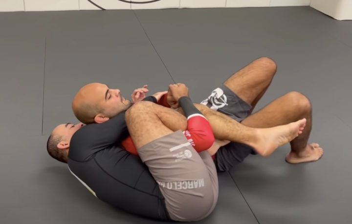 Crucifix BJJ back attack with seatbelt control