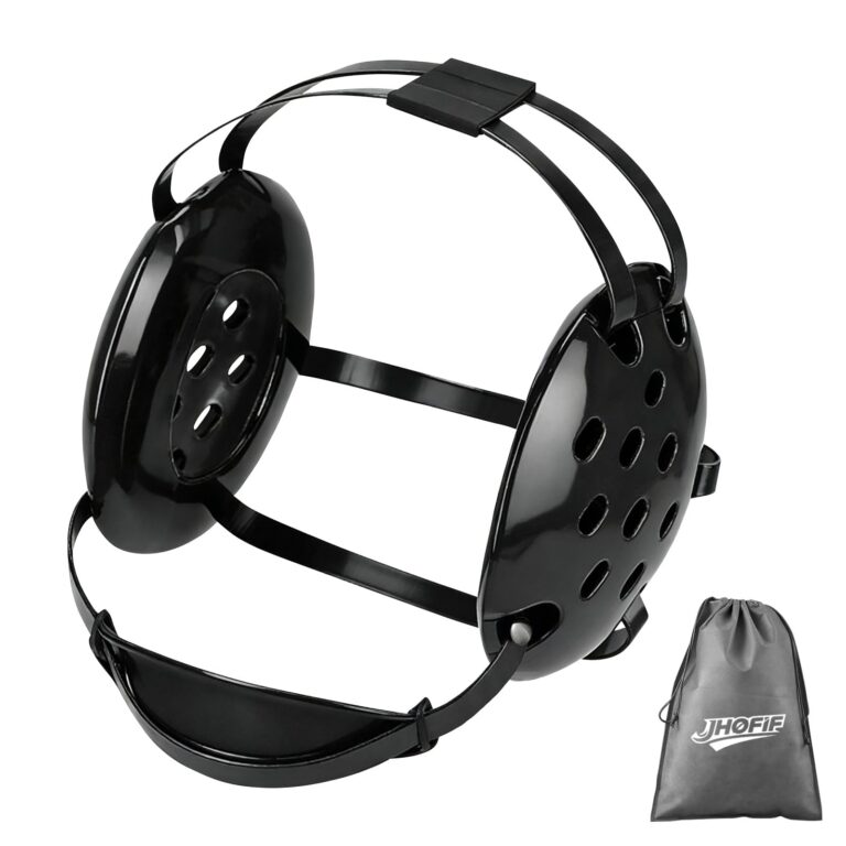 JHOFIF Wrestling Headgear, Youth & Adult Wrestling Gear with 5-Point Safety Strap System, 11 Vent Holes Ear Protection wit...