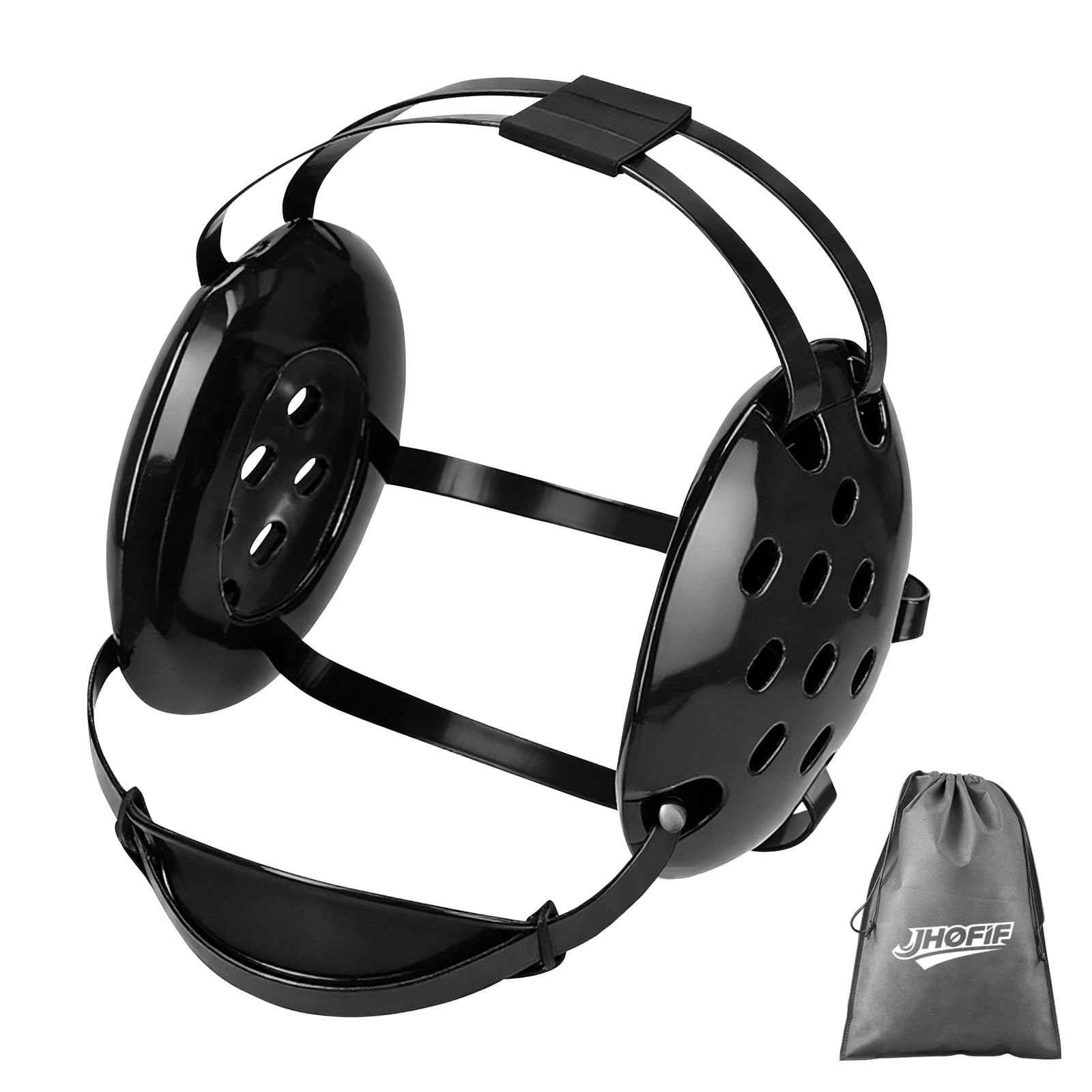 JHOFIF Wrestling Headgear, Youth & Adult Wrestling Gear with 5-Point Safety Strap System, 11 Vent Holes Ear Protection wit...