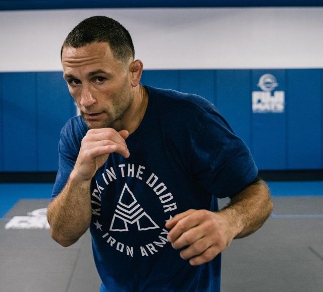 Frankie Edgar BJJ training session showing wrestler ear damage from no-gi grappling