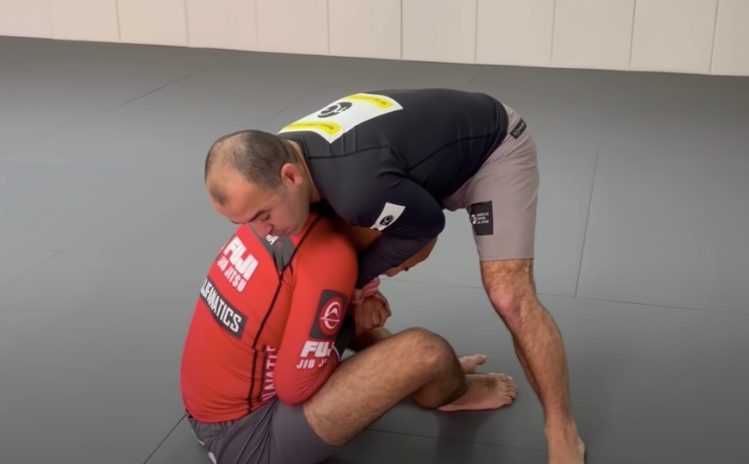 Marcelo Garcia demonstrating the high elbow guillotine choke