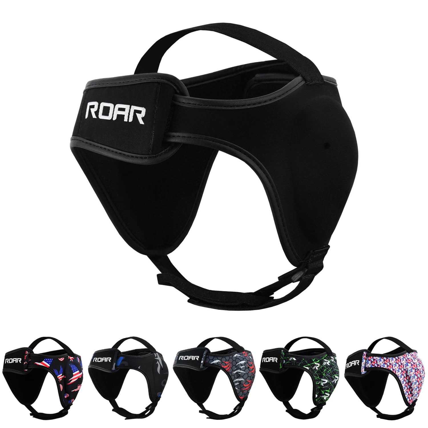 ROAR-INT Wrestling Headgear Men BJJ Ear Guard Protection MMA Grappling Cauliflower Helmet