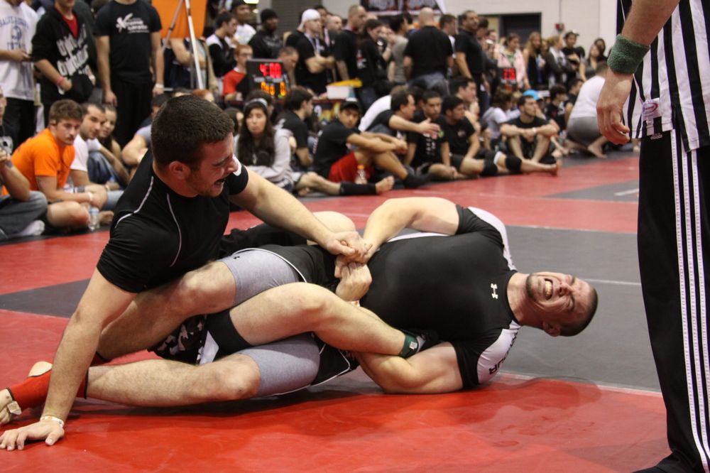 K guard BJJ entry into leg attack at no-gi tournament