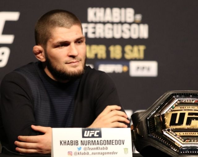 Khabib Nurmagomedov cauliflower ear from years of grappling and BJJ training