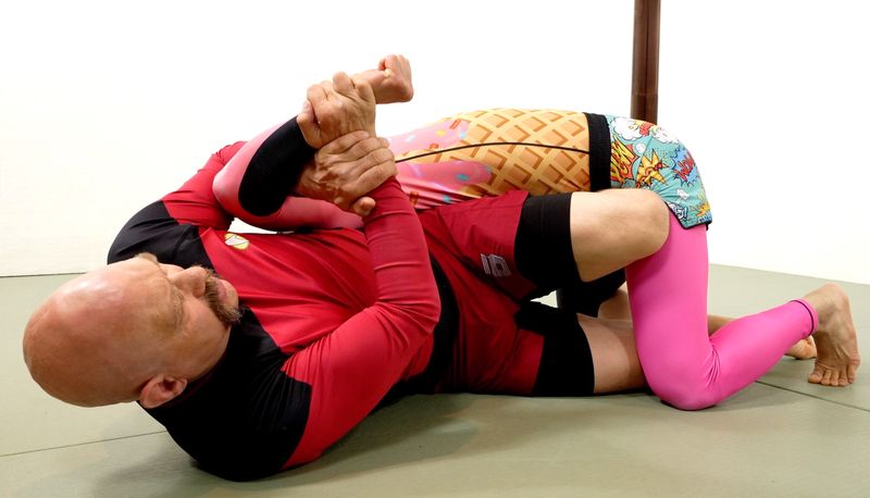 Kimura BJJ trap from bottom half guard in no-gi