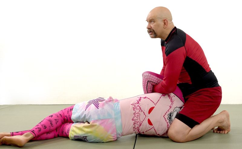 Kimura BJJ attack from north-south position in no-gi grappling