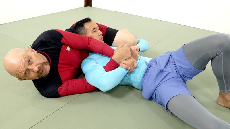 T-Kimura BJJ control position breaking opponent posture in no-gi