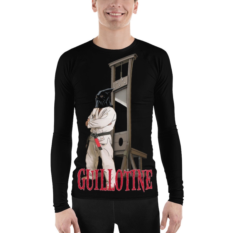BJJ Rashguard Guillotine Submission Grappling Rash Guard Jiu Jitsu Training Shirt