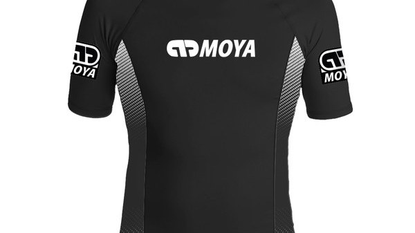 Moya Brand 2026 flagship no-gi short sleeve rashguard for BJJ training