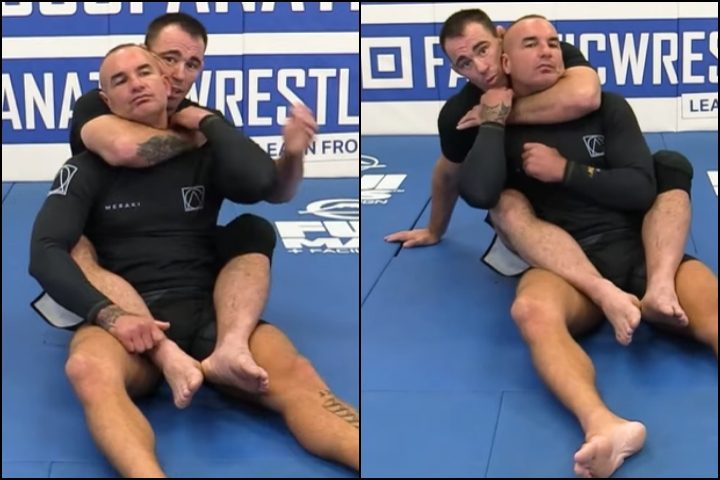 Switching the choking arm to finish a stalled rear naked choke in no-gi