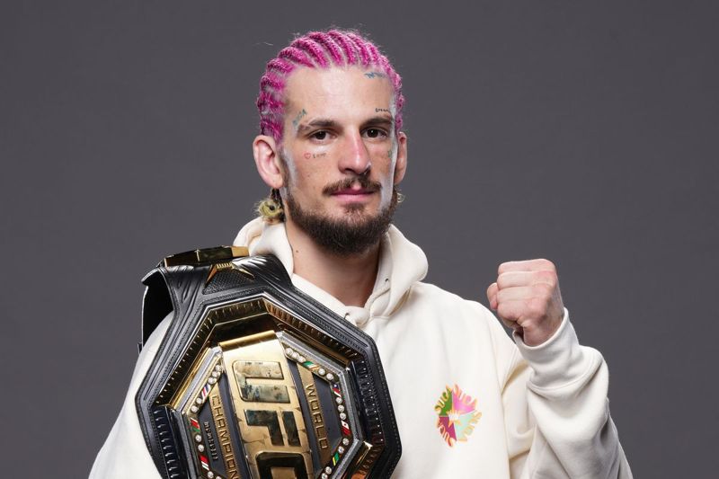 Sean O'Malley UFC champion with belt — Freedom 250 White House undercard