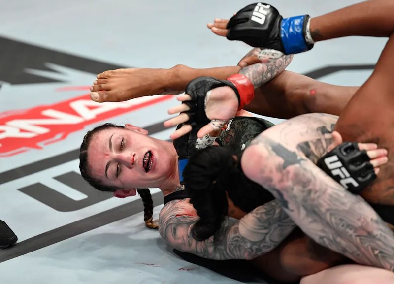 Triangle choke no gi arm trap finishing position