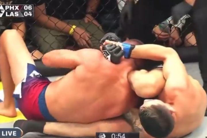 Vince Morales peruvian necktie modified finish UFL 5 no-gi