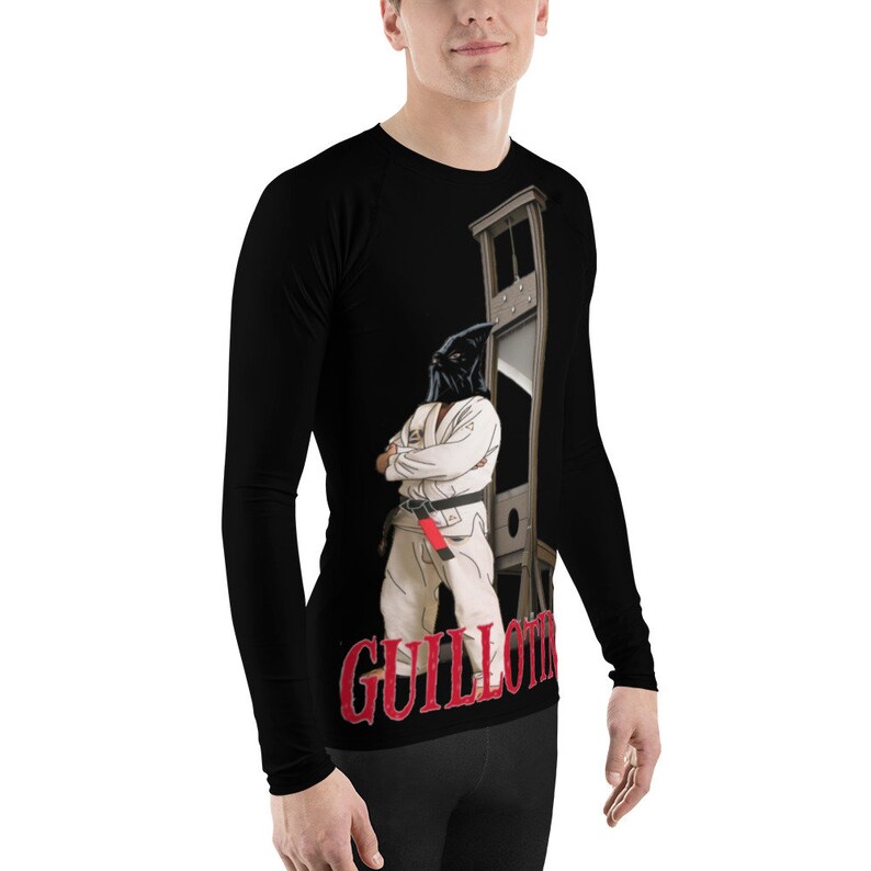 BJJ Rashguard Guillotine Submission Grappling Rash Guard Jiu Jitsu Training Shirt