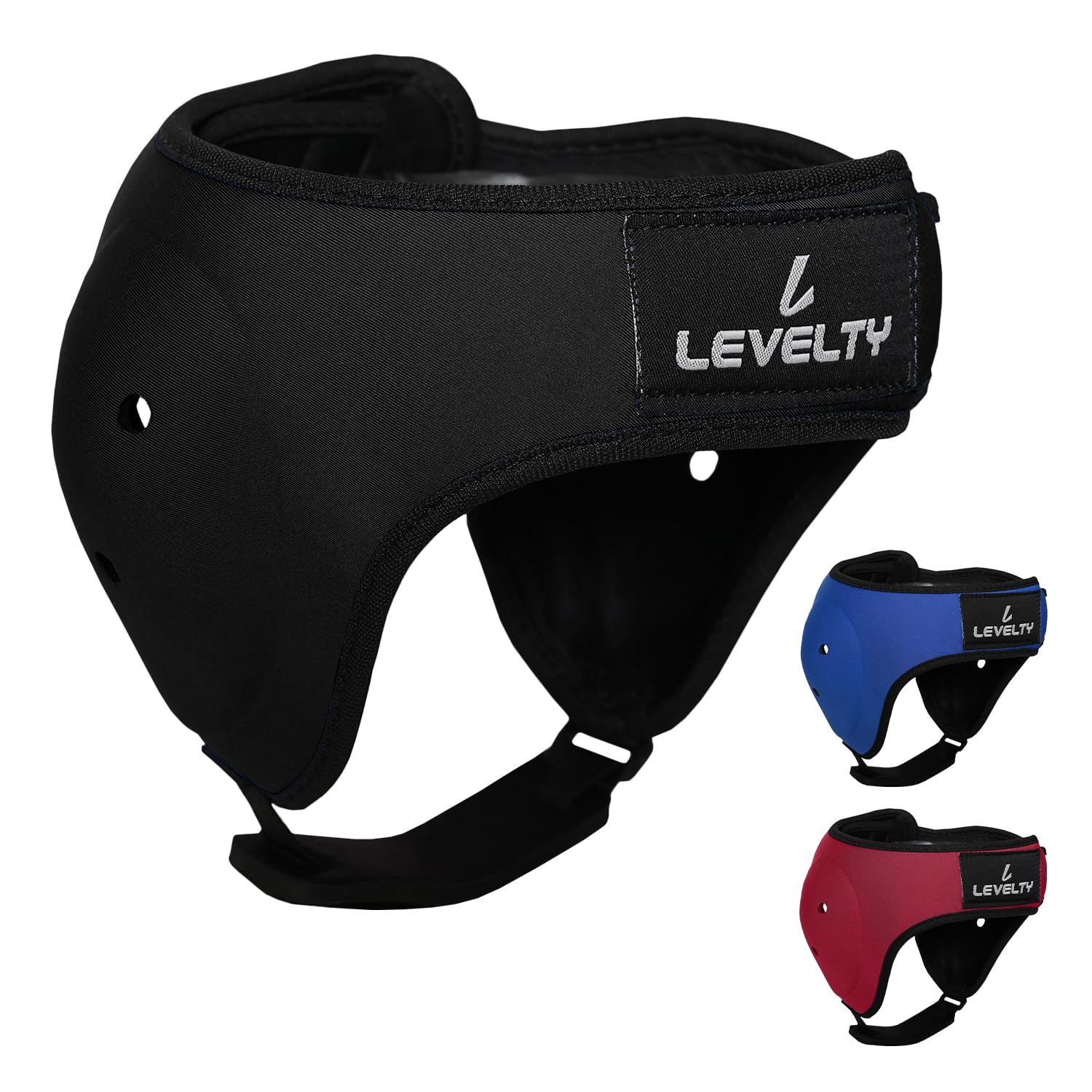 Levelty Wrestling Ear Guard Men BJJ Grappling Cauliflower Protection Headgear MMA Adjustable Helmet