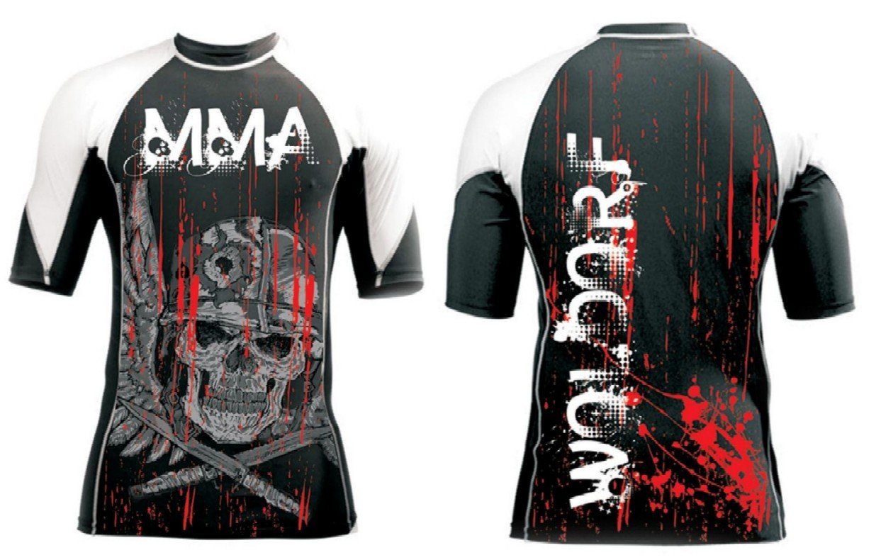 Woldorf USA Rashguard with Sublimation Size XXL Gym Equipment, Grappling, Rashguards, Kickboxing Rash Guards, Fighting, Muay