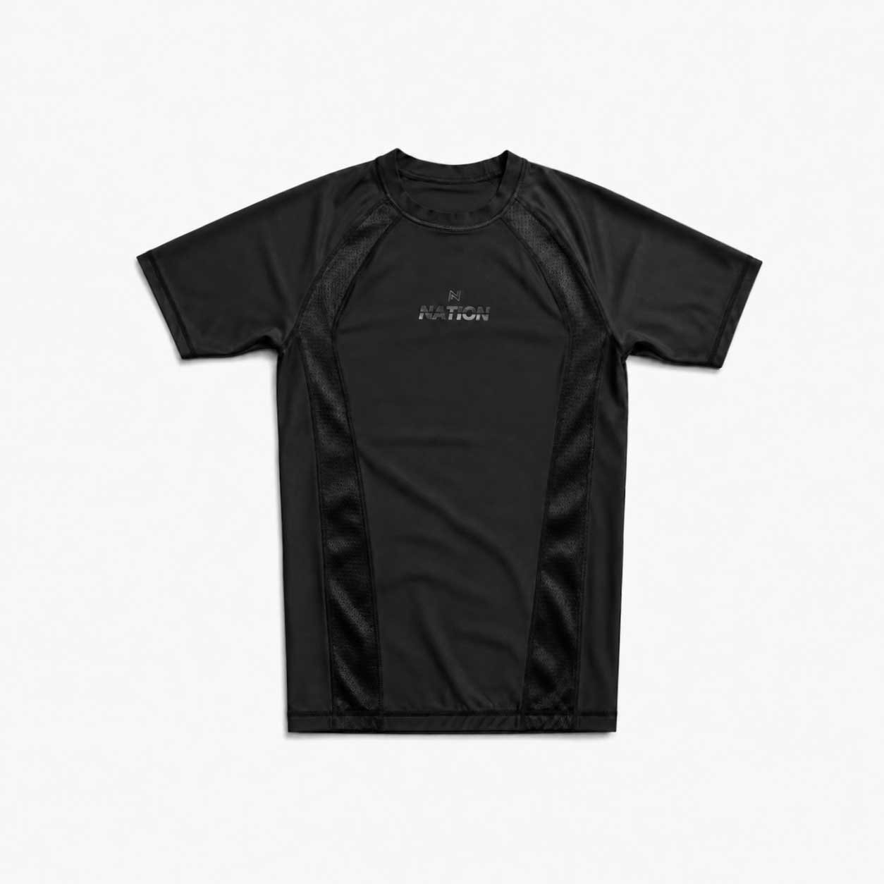 Nation Standard Issue BJJ rash guard for no-gi training with breathable mesh panels and compression fit
