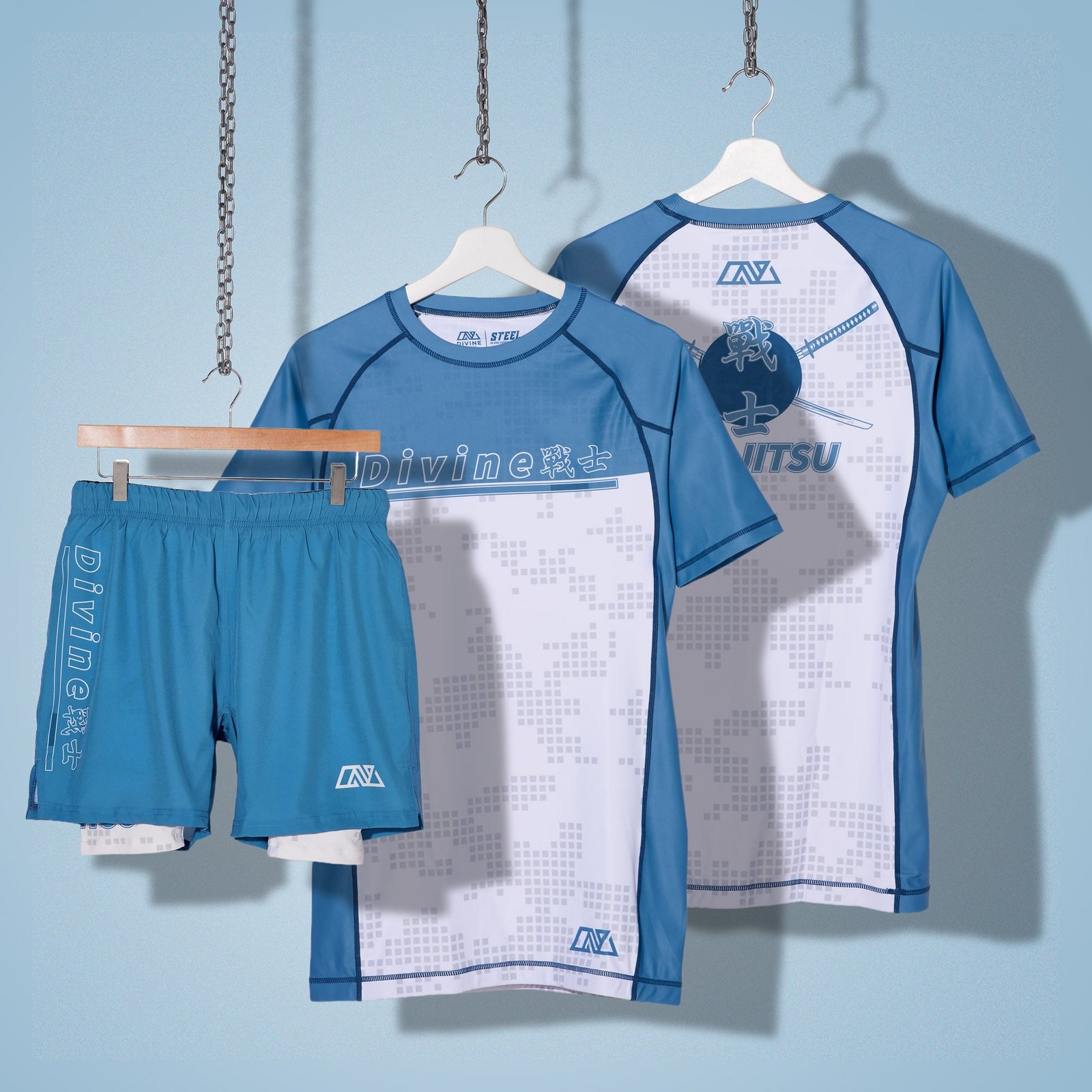 How to wash a BJJ rashguard – air drying after class. Hanging up
