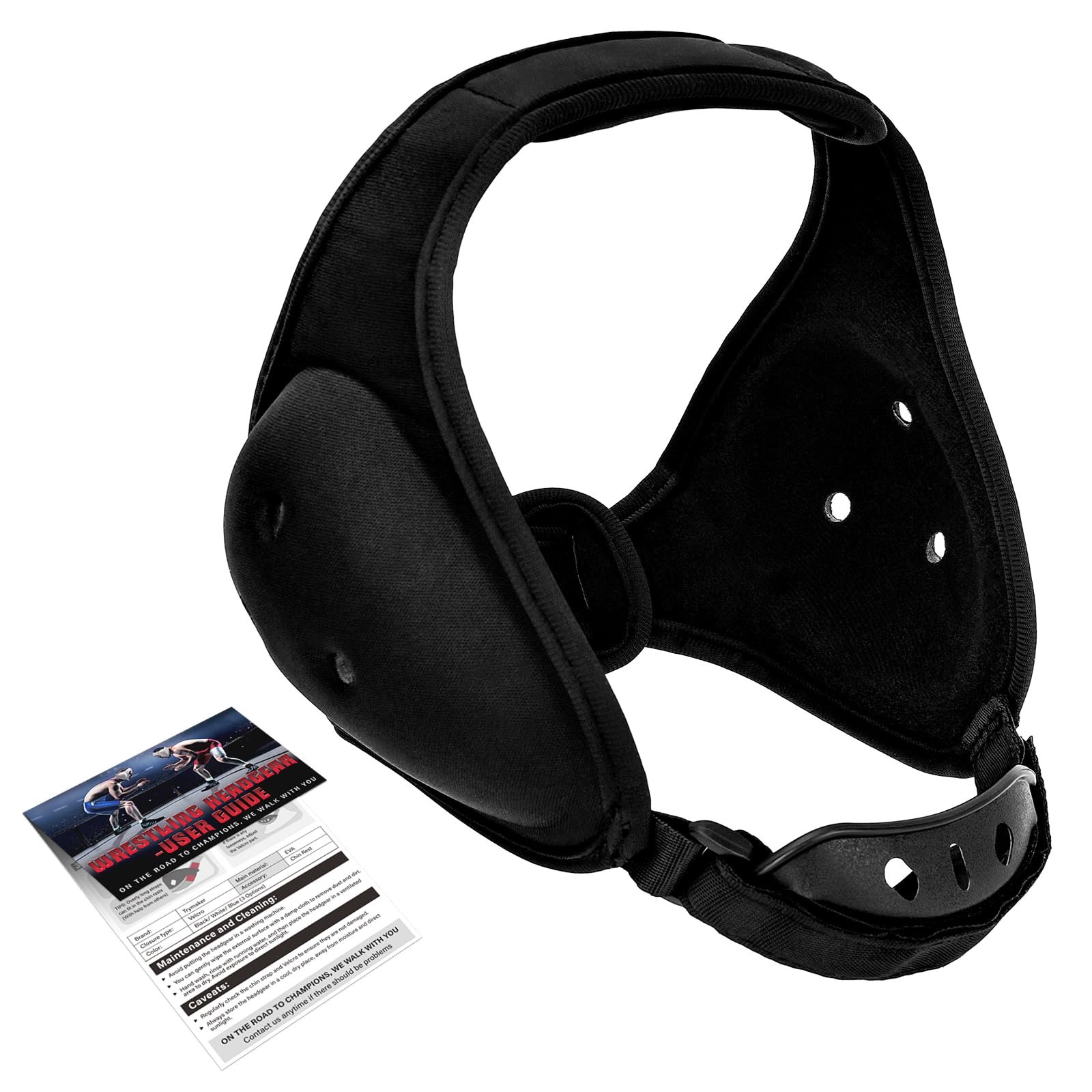 Trymaker Wrestling Headgear, Youth Wrestling Head Gear with Chin Cup | Two Size, Sorf Ear Guard, Sandwich Layer Design, Light