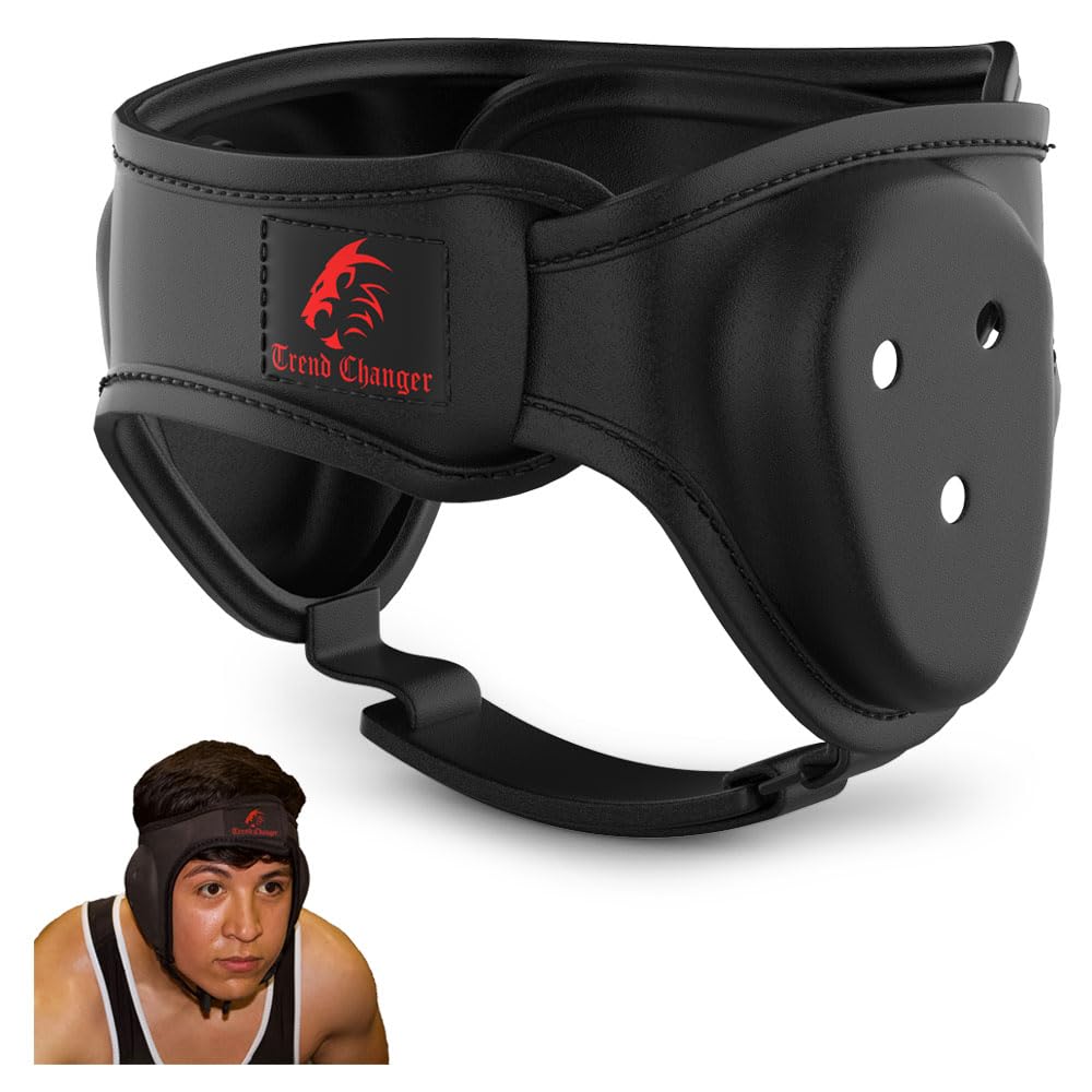 Trend Changer Wrestling Headgear for Kids, Adults Adjustable for BJJ, Grappling, Kickboxing, MMA, Sparring, Training, Jiu ...