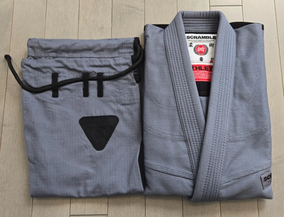 Scramble Athlete Pro Mens BJJ Gi - Grey A2 - Image 1 of 4