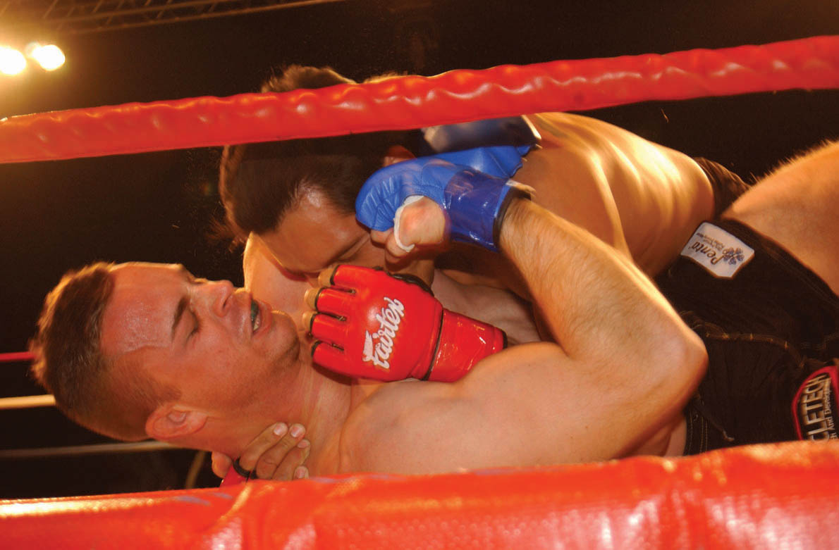 MMA ground fighting
